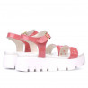 Sandalias de mujer 5034 charol rosa