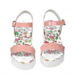 Sandalias de mujer 5034 charol rosa