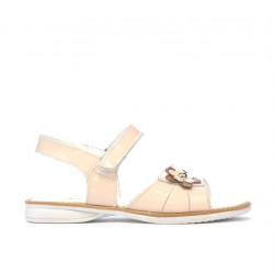 Sandalias para niños pequeños 55c charol nude