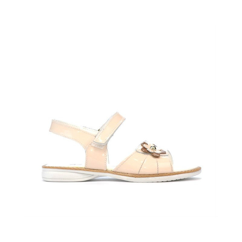 Sandalias para niños pequeños 55c charol nude