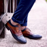 Zapatos casuales/elegantes para hombres 874 índigo+marrón lifestyle