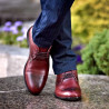 Zapatos elegantes para hombre 828-1 a marrón lifestyle