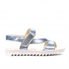 Sandalias para niños 525 azul plateado