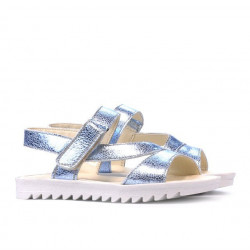 Sandalias para niños 525 azul plateado
