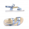 Sandalias para niños 525 azul plateado