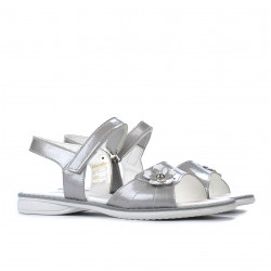 Sandalias niños 524 charol gris