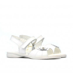 Sandalias para niños pequeños 55c charol blanco