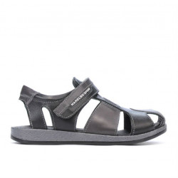 Sandalias para niños 324 negro+gris