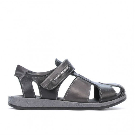 Sandalias para niños 324 negro+gris