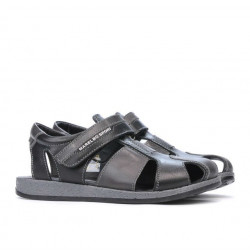 Sandalias para niños 324 negro+gris