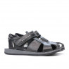 Sandalias para niños 324 negro+gris
