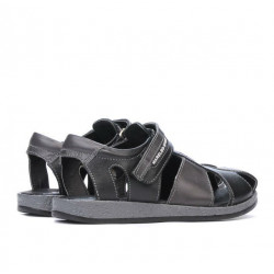 Sandalias para niños 324 negro+gris
