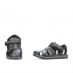 Sandalias para niños 324 negro+gris
