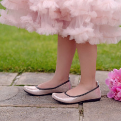 Zapatos para niños 100 polvo nacarado