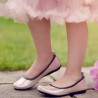 Zapatos para niños 100 polvo nacarado