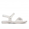 Sandalias niños 524 charol blanco