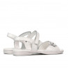 Sandalias niños 524 charol blanco