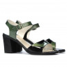 Sandalias mujer 5042 verde+negro