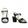 Sandalias mujer 5042 verde+negro