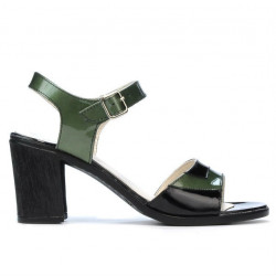 Sandalias mujer 5042 verde+negro