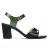 Sandalias mujer 5042 verde+negro