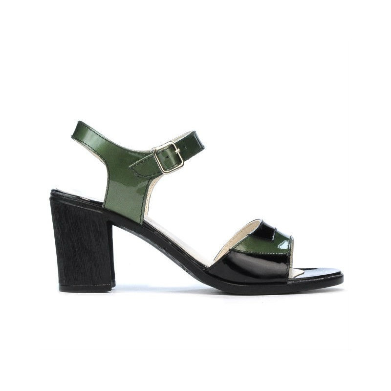 Sandalias mujer 5042 verde+negro