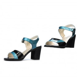 Sandalias mujer 5042 azul claro+negro