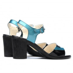 Sandalias mujer 5042 azul claro+negro