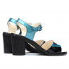 Sandalias mujer 5042 azul claro+negro