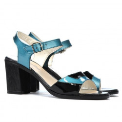 Sandalias mujer 5042 azul claro+negro