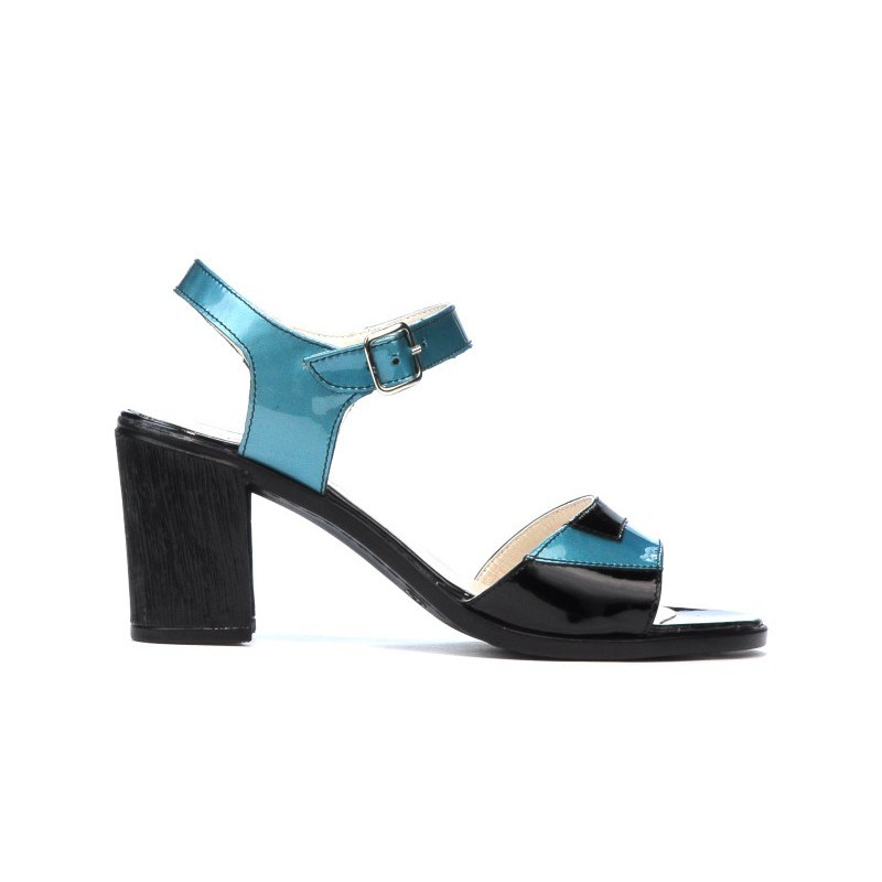 Sandalias mujer 5042 azul claro+negro