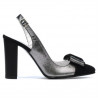 Sandalias de mujer 1267 negro ante combinado