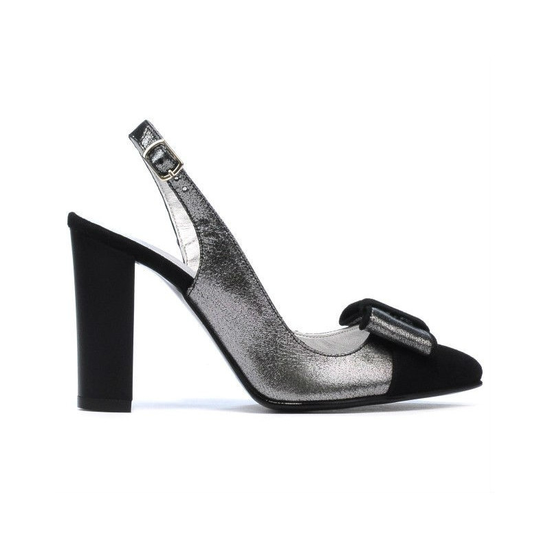 Sandalias de mujer 1267 negro ante combinado
