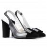 Sandalias de mujer 1267 negro ante combinado