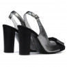 Sandalias de mujer 1267 negro ante combinado