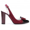 Sandalias de mujer 1267 burdeos ante+laca burdeos