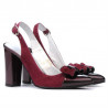 Sandalias de mujer 1267 burdeos ante+laca burdeos