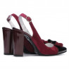 Sandalias de mujer 1267 burdeos ante+laca burdeos