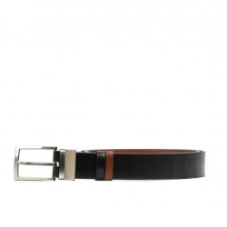 Cinturón hombre 08b bicolor biz negro+marrón