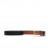 Cinturón hombre 08b bicolor biz negro+marrón