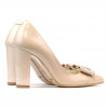 Zapatos elegantes de mujer 1262 charol marfil