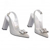 Sandalias mujer 1267 gris antílope combinado