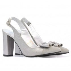 Sandalias mujer 1267 gris antílope combinado