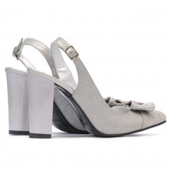 Sandalias mujer 1267 gris antílope combinado