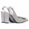 Sandalias mujer 1267 gris antílope combinado