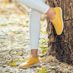 Mocasines de mujer 688 amarillo