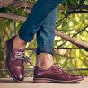 Zapatos casuales hombre 873 burdeos