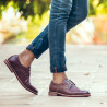 Zapatos casuales hombre 873 burdeos