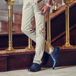 Zapatos elegantes hombres 878 a índigo