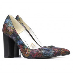 Zapatos elegantes de mujer 1261 negro pastel